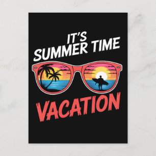 Het is zomervakantie sfeer briefkaart