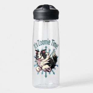 Het is Zoomie Tijd Border Collie Waterfles