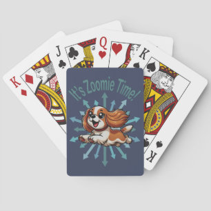 Het is Zoomie Tijd Cavalier Spaniel Pokerkaarten