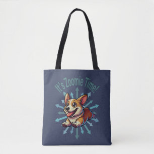 Het is Zoomie Tijd Corgi Draagtas