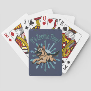 Het is Zoomie Tijd Duitse Herder Pokerkaarten