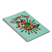 Het is zoomie tijd! kerstrendier notitieboek (Rechterzijde)