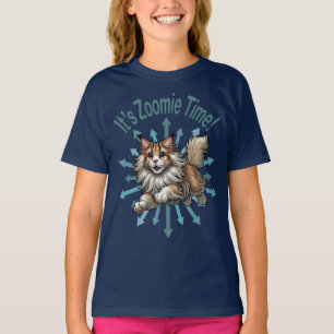 Het is Zoomie Tijd Maine Coon Kat T-shirt