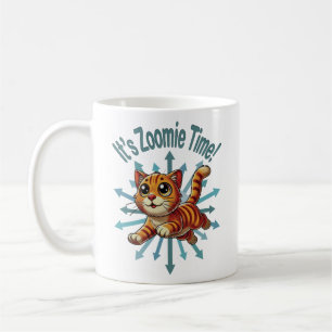Het is Zoomie Tijd Oranje Tabby Kat Koffiemok