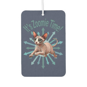 Het is Zoomie Tijd Sphynx Kat Luchtverfrisser