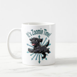 Het is Zoomie Tijd Zwarte Labrador Koffiemok