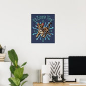 Het is Zoomie Time Bengaals Cat Poster (Thuiskantoor)