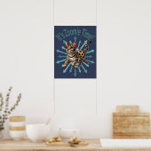 Het is Zoomie Time Bengaals Cat Poster (Keuken)