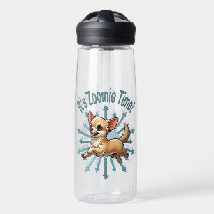 Het is Zoomie Time Chihuahua Waterfles
