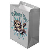 Het is Zoomie Time Scottish Fold Cat Medium Cadeauzakje (Achterkant Gekanteld)