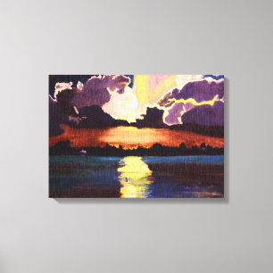 HET ISLAND SUNSET canvas Afdruk