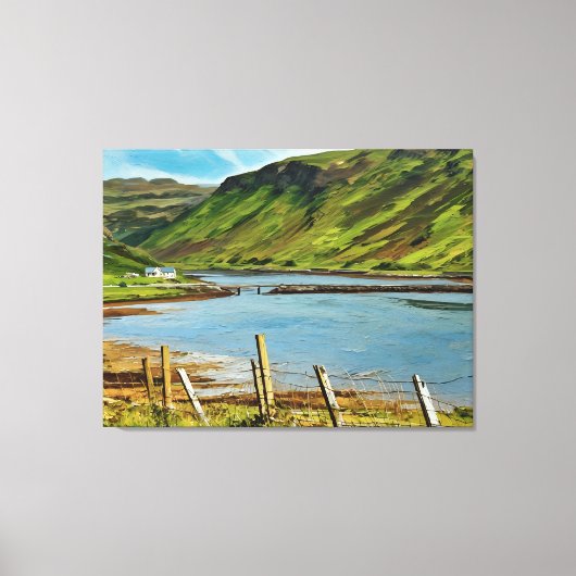 Het Isle of Skye Valley Uitzicht Canvas Afdruk (Voorkant)