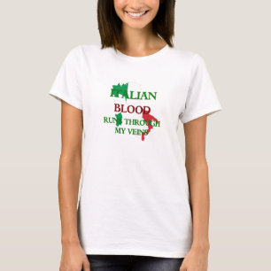 Het Italiaanse bloed loopt door mijn veteraan T-shirt