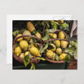 Het Italiaanse Brood van het Restaurant, Wijn, Briefkaart (Voorkant / Achterkant)