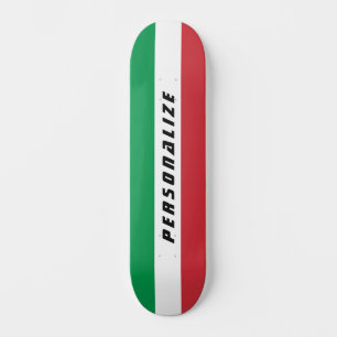 Het Italiaanse dek van het het ontwerpskateboard Skateboard