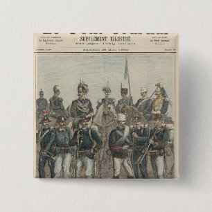 Het Italiaanse leger Vierkante Button 5,1 Cm