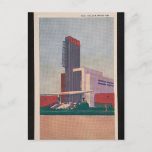 Het Italiaanse paviljoen Chicago Wereldtentoonstel Briefkaart