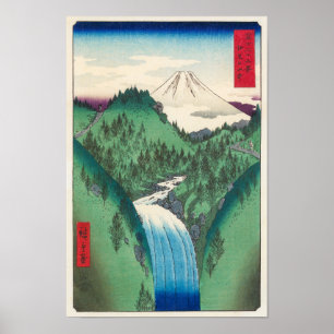 Het Izo-gebergte Hiroshige Poster