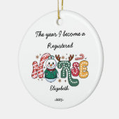 Het jaar dat ik een geregistreerd verpleegkundige keramisch ornament (Links)