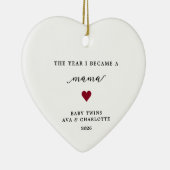 Het Jaar Dat Ik Mama Werd Cadeau Ornament (Rechts)