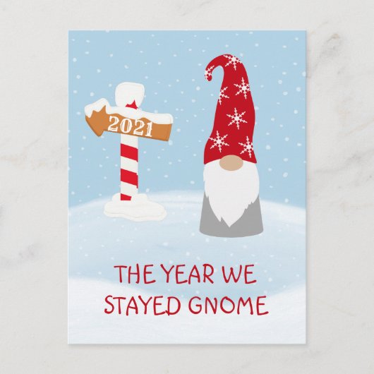 Het jaar dat we startten voor 2021 was kerst feestdagenkaart (Voorkant)