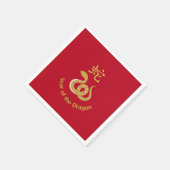 Het jaar van de Snake Design Paper Servet (Hoek)