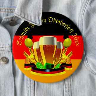 Het Jaar van de Tekst van de verandering Octoberfe Ronde Button 6,0 Cm