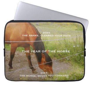 Het jaar van het Paard, 2026 citaat Laptop Sleeve