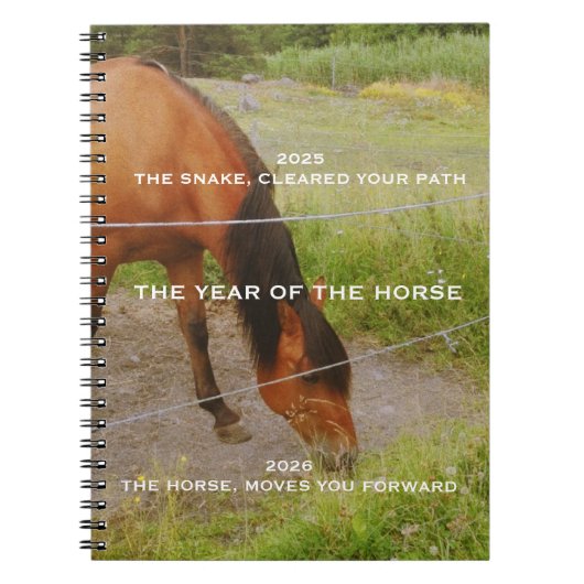 Het jaar van het Paard, 2026 citaat Notitieboek (Voorkant)