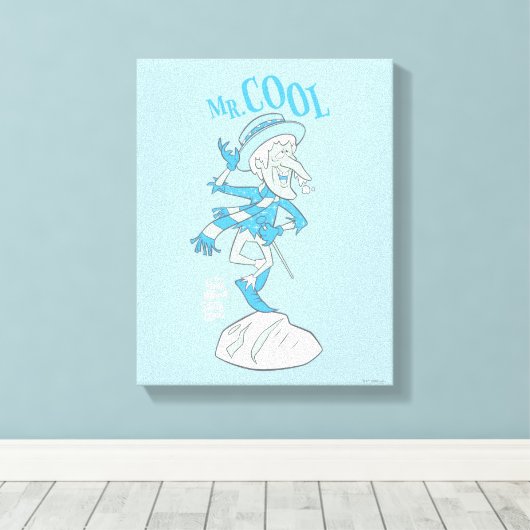 HET JAAR ZONDER SANTA CLAUS™ | de heer Cool Canvas Afdruk (Insitu (Houten vloer))