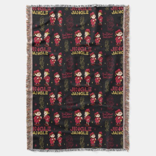 HET JAAR ZONDER SANTA CLAUS™ | Elf Pattern Deken (Voorkant Verticaal)