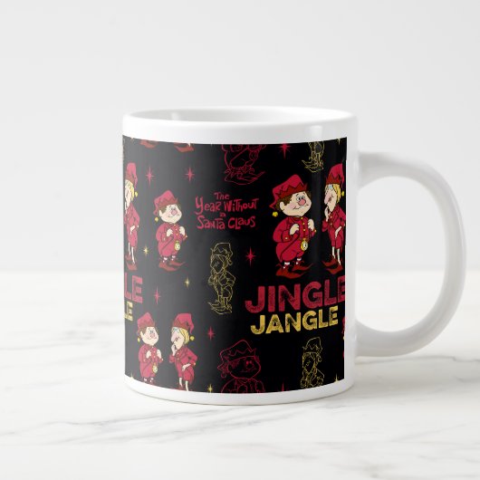HET JAAR ZONDER SANTA CLAUS™ | Elf Pattern Extra Grote Beker (Rechts)