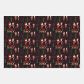 HET JAAR ZONDER SANTA CLAUS™ | Elf Pattern Inpakpapier Vel (Voorkant 3)