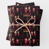 HET JAAR ZONDER SANTA CLAUS™ | Elf Pattern Inpakpapier Vel (In situ)