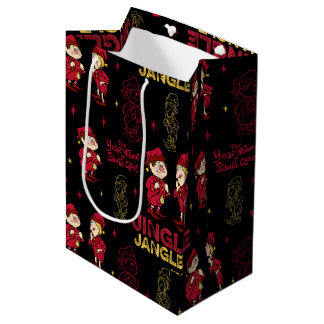 HET JAAR ZONDER SANTA CLAUS™ | Elf Pattern Medium Cadeauzakje