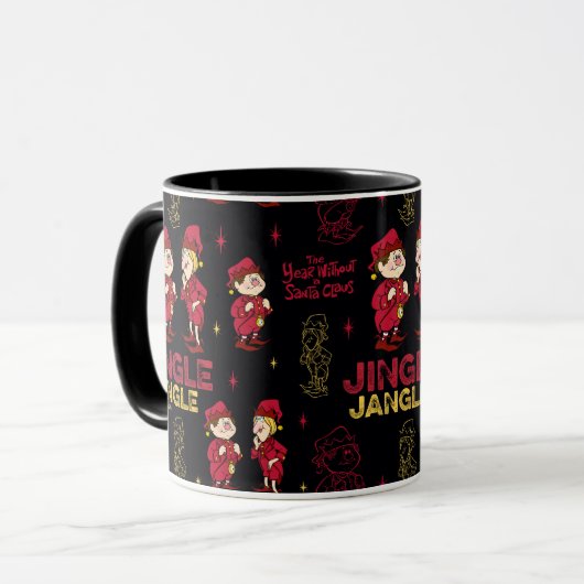 HET JAAR ZONDER SANTA CLAUS™ | Elf Pattern Mok (Voorkant links)