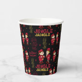 HET JAAR ZONDER SANTA CLAUS™ | Elf Pattern Papieren Bekers (Links)