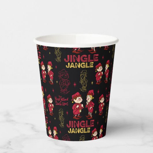 HET JAAR ZONDER SANTA CLAUS™ | Elf Pattern Papieren Bekers (Links)