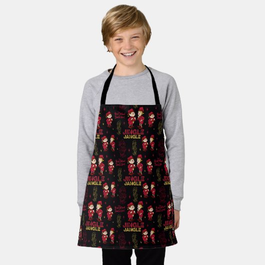 HET JAAR ZONDER SANTA CLAUS™ | Elf Pattern Schort (Gedragen)