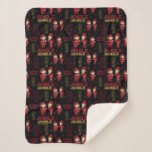 HET JAAR ZONDER SANTA CLAUS™ | Elf Pattern Sherpa Deken (Voorkant)