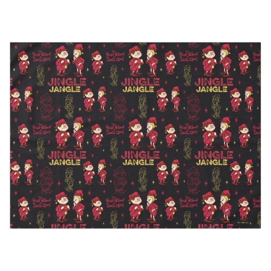 HET JAAR ZONDER SANTA CLAUS™ | Elf Pattern Tafelkleed (Voorkant (Horizontaal))