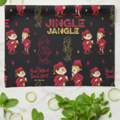 HET JAAR ZONDER SANTA CLAUS™ | Elf Pattern Theedoek (Gevouwen)