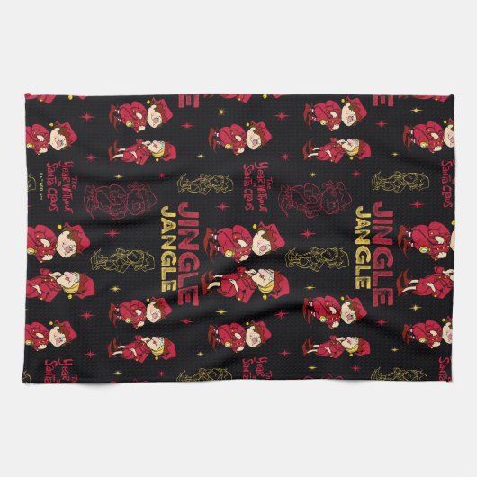 HET JAAR ZONDER SANTA CLAUS™ | Elf Pattern Theedoek (Horizontaal)