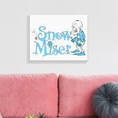 HET JAAR ZONDER SANTA CLAUS™ | Sneeuwpop Canvas Afdruk (Insitu (Woonkamer))