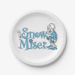 HET JAAR ZONDER SANTA CLAUS™ Sneeuwpop Papieren Bordje