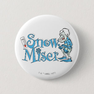 HET JAAR ZONDER SANTA CLAUS™   Sneeuwpop Ronde Button 5,7 Cm