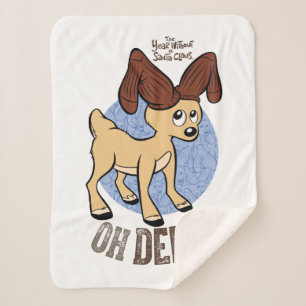 HET JAAR ZONDER SANTA CLAUS™   Vixen "Oh Deer" Sherpa Deken