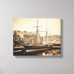 Het jacht op keizersnede La Reine Hortense in Le H Canvas Afdruk
