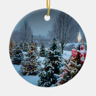 Het jachtbekken keramisch ornament