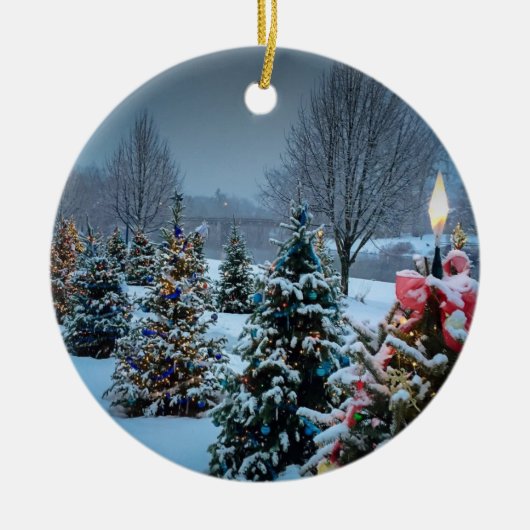 Het jachtbekken keramisch ornament (Voorkant)